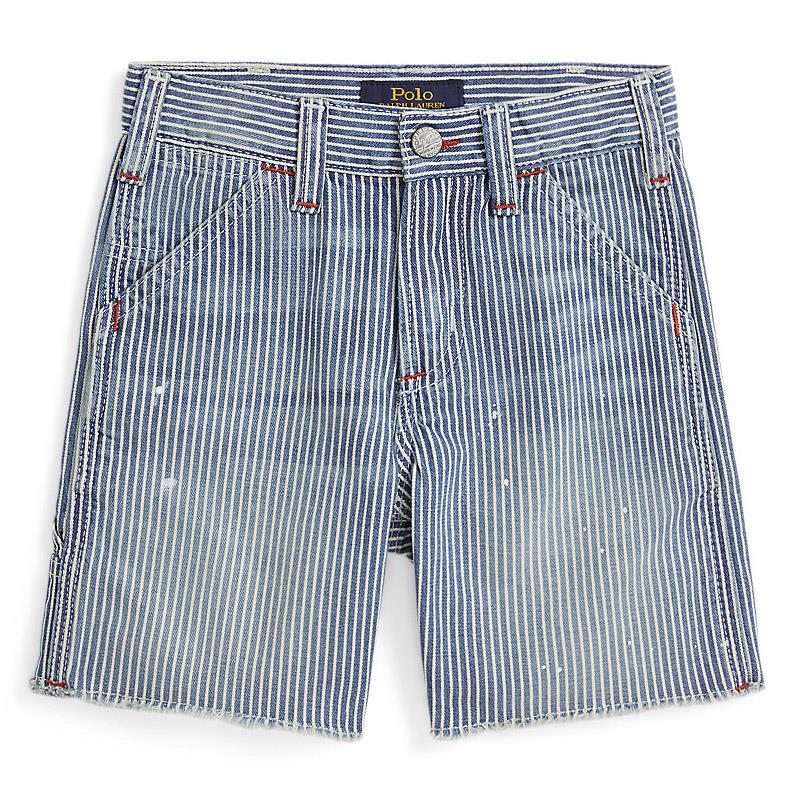 Polo Ralph Lauren Indigo Striped Denim Carpenter Short 2-7